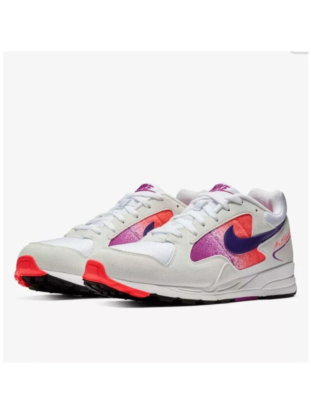 NEW Nike Air Skylon 2 Sneaker Shoes Lace-Up White Court Purple Solar Red Girls 4
